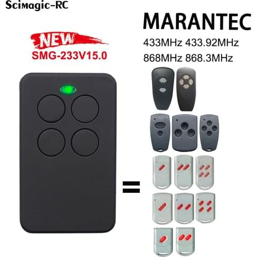 Marantec Digital 302 868 304 321 323 382 384 Garage Door Remote Control 433MHz 4 in 1 Gate Opener Command 433.92 Duplicator New