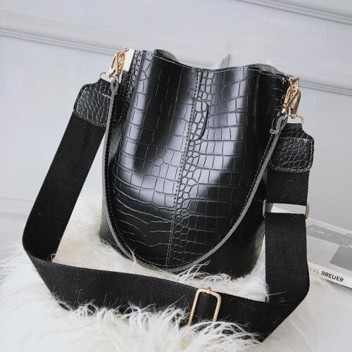 Women bucket Shoulder Bag large capacity PU Leather lady handbag Luxury Designer Female Crossbody Bag bolsos mujer