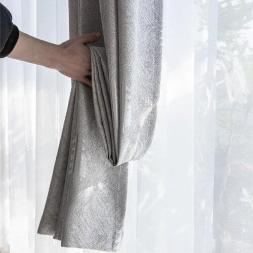 Christmas Tree Blackout Curtains for Bedroom Pink Linen Jacquard Cotton Thermal Shading Window Treatment Drapes JS271C