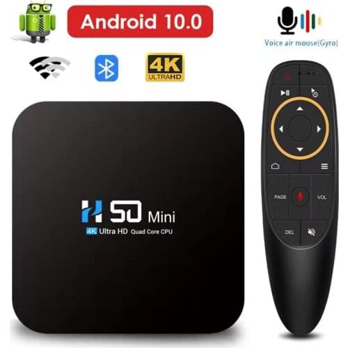 Android Tv Box Android 10 4G 64GB 2.4G&5.8G Dual-Wifi Smart TV BOX 4K 3D Video Bluetooth Voice assistant Set Top Box