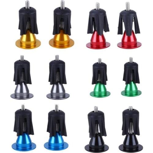 Cycling Durable Alloy Handlebar One Pair Bike Bicycle Aluminum Handlebar Grips Handle Bar Cap End Plugs 6 Colors