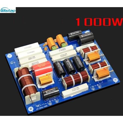 High Power Crossover 1000W Professional 3Way Crossover-point 0.8KHZ 3.5KHZ for 12/15-inch 3-WAY Speaker HIFI Audio