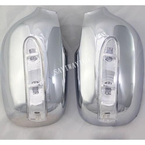 For Toyota Mark II GX100 GX110 1996 1999 2000 2004 2005 2007 Novel style 2PCS ABS Chrome plated door mirror covers with Led