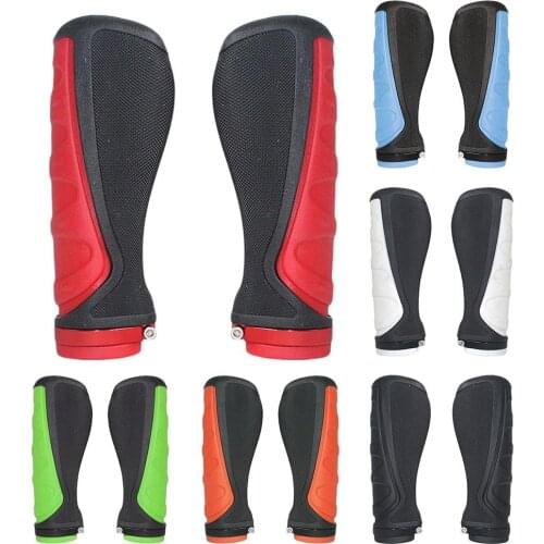 1 Pair Ergonomic Cozy Ultralight Rubber Anti-slip Bike Bicycle Handlebar Grip Bicycle Exterior Accessories