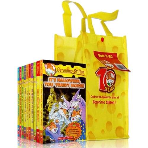 10 Books Geronimo Stilton 51-60 Humor Adventure Explore Brave Comic Fiction Parent Child Kids Story English Picture Book Age 5