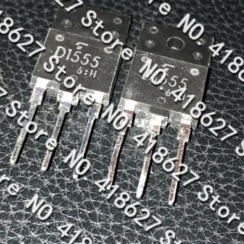 100PCS/LOT 2SD1555 D1555 TO-3PF NPN Transistor 1500V 5A Quality Assurance Spot