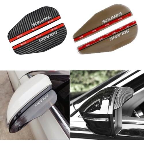 2x Car Rear View Mirror Sticker Rain Car rearview mirror rain shield for Hyundai Solari Auto Accessories