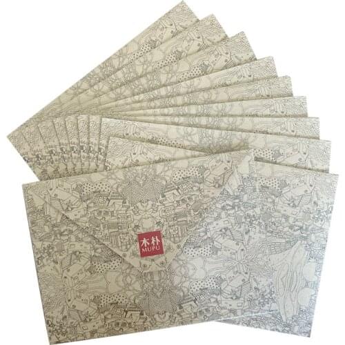 10Pcs/lot Retro ancient ways Delicate 155*111mm Chinese style envelope Stationery gift