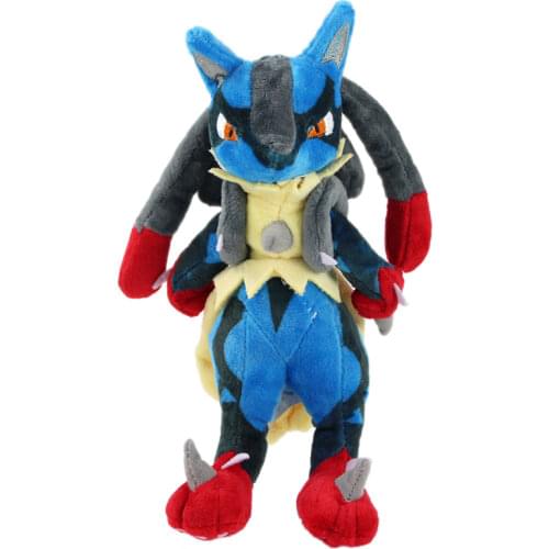 26cm Pokemon Lucario Plush Doll Mega Soft Stuffed Peluche Toy Gift For Children