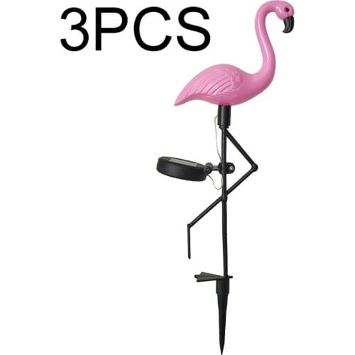 3pcs LED Solar Garden Light Flamingo Lawn Lamp Waterproof Solar Led Lights Outdoor For Garden Decoration Parties