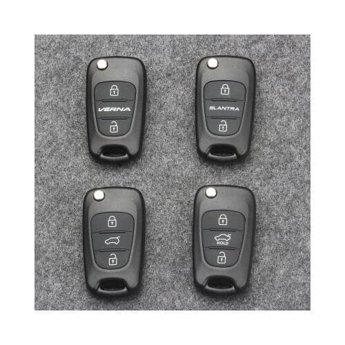 5PCS FOR Hyundai Rena IX30 Elantra IX35 Kia K2K5 Smart Running Car Folding Remote Control Key Shell