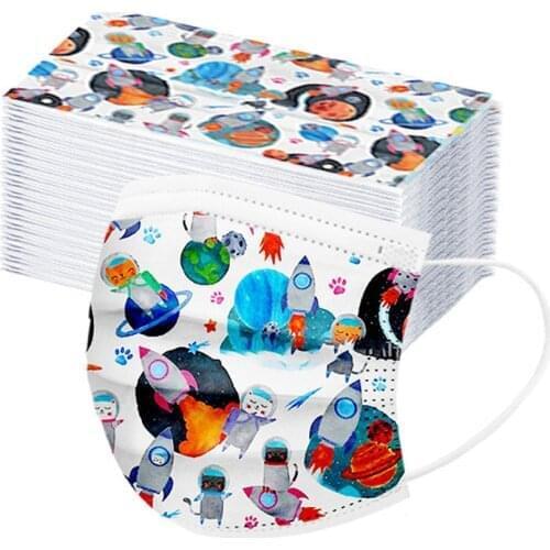 50pc Children Disposable Mask Mondmasker Mascherine Mascaras Mascarillas Infantiles Desechables Halloween Cosplay Mask Маска