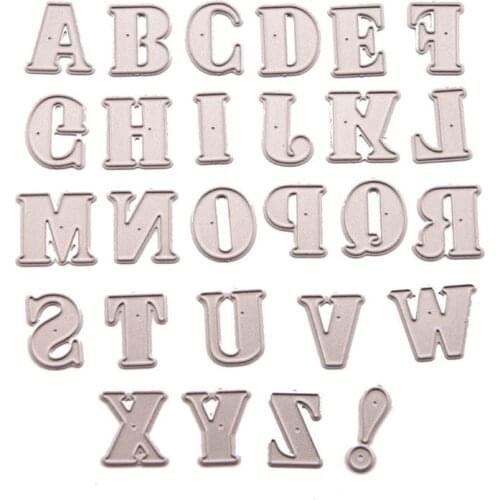 Alphabet Metal Cutting Dies Stencil DIY Scrapbooking Album Stamp Paper Card Embossing Craft Decor