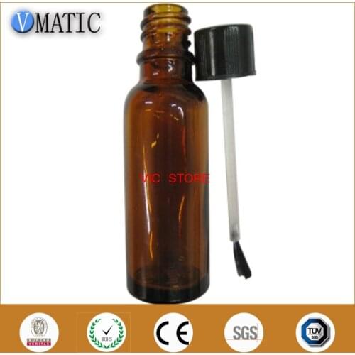 Free Shipping 20Ml/cc 502 Adhesive Glass Bottle/Glue Dispergator Bottl/ Super Glue Bottle With 10 Pcs