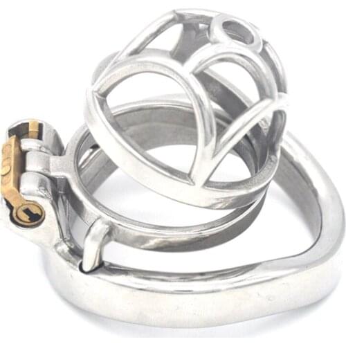 Mens Metal Penis Arc Lock Rings Cock Cage JJ Lock CB Cage Chastity Belt Chastity Device Adult Sex Products for Men