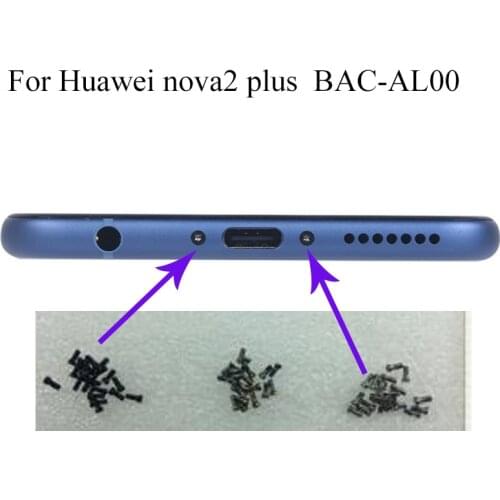 Dock Connector Bottom Screws For Huawei nova2 plus Nova 2 plus nova 2plus Repair Replacement Parts