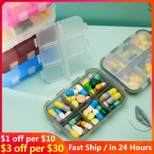 12 Grids Travel Convenient Medicine Pill Box Pills Dispenser Pill Organizer Tablet Pillbox Case Container Drug Divider Pillcases