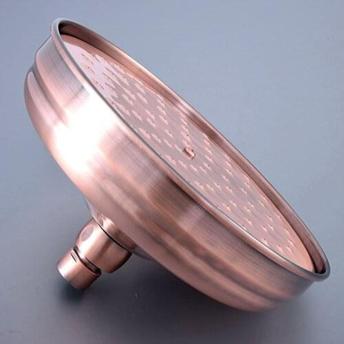 Antique Red Copper Bathroom Rainfall Top Spray Rain Shower Head Accessories (Standard G1/2".)dsh258