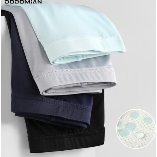 4 Pcs/Lot Ice Silk Breathable Underwear Brand Mens Underpants Panties Comfort Boxers Hombre Sexy Teenager Male Sets