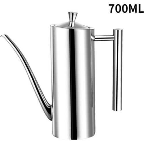 304Stainless Steel 500ml Oil Leak Prevention Bottle CapacityOil Tank Kitchen Supplies SoySauce Bottle Household Condiment Bottle