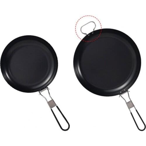 Grilling Skillet Portable Non-Stick BBQ Foldable Frying Pan for Outdoor Camping Picnic Accessories