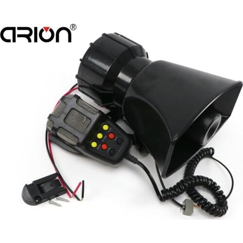 Real 12V Motorcycle Car Auto Vehicle Van Truck Loud Horn/siren for Police Firemen Ambulance Warning Alarm Loudspeaker 7 sonidos