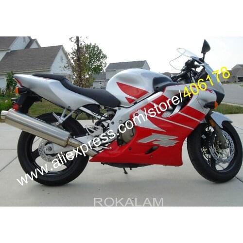 Fairing Aftermarket Kit For Honda CBR600 F4 CBR 600 F4 600F4 Red Gray 99 00 1999 2000 Hot Sale (Injection Molding)