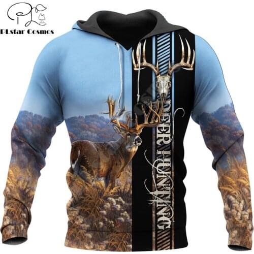 Beautiful Deer Hunting Camo 3D All Over Printed Unisex Deluxe Hoodie Men Sweatshirt Zip Pullover Casual Jacket Tracksuit KJ0290