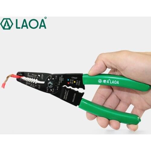LAOA 8inch Wire Stripping Pliers Practical Multi-function Crimp Tools Electric Pliers Tool