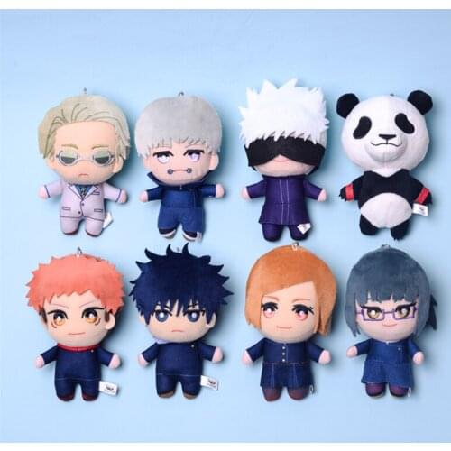 15CM Anime Jujutsu Kaisen Itadori Yuji Gojo Satoru Fushiguro Megumi Nanami Kento Mini Doll Pendant Plush Keychain Toys