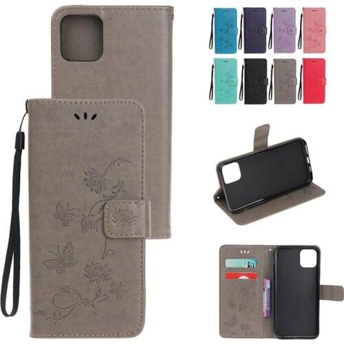 Fashion Solid Color Wallet Card Slot Case For iPhone 12 11 XS Pro Max Mini X XR 8 7 6 6S 5 5S SE 2020 Plus Ultra Thin Flip Cases