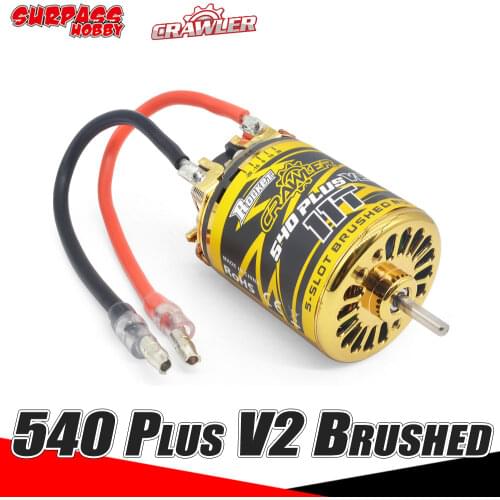 Surpass Hobby 540 PLUS V2 Brushed Motor Waterproof Brush Motors 3.175mm 11T 13T 16T 20T for 1/10 1/12 RC Car Crawler Traxxas