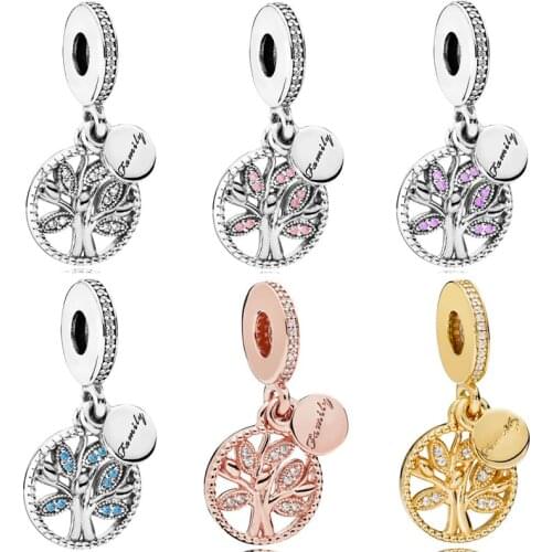Original Openwork Family Heritage Tree Of Life Come Fly Pendant Beads Fit 925 Sterling Silver Charm Europe Bracelet Diy Jewelry