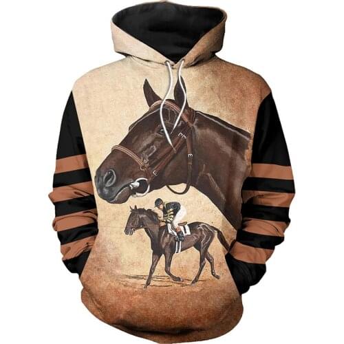 PLstar Cosmos animal Champion medal horse racing 3d hoodies/Sweatshirt Winter autumn long selvee Harajuku streetwear-11