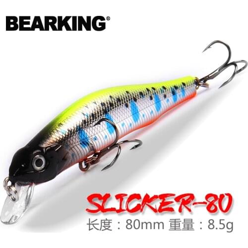 BEARKING 80mm 8.5g professional quality magnet weight fishing lures minnow crank hot model Artificial Bait Tackle