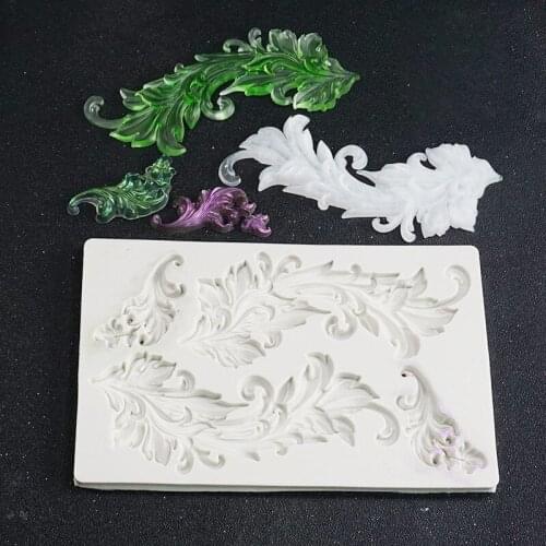 18.8x11.7cm Lace Flower Vine Silicone Mold For DIY Handmade Making Finding Accessories