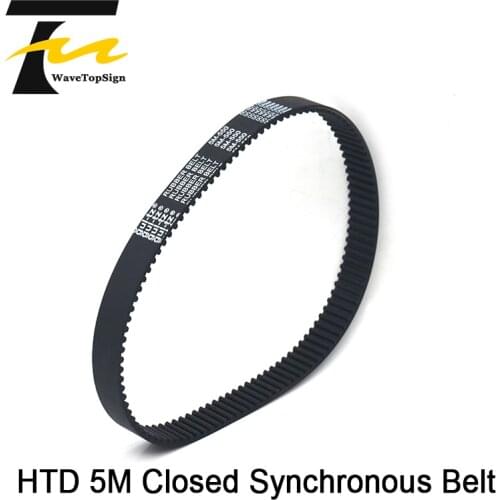 Closed Rubber Synchronous Belt HTD5M Pitch Length 250mm 255mm 260mm 265mm Belt Width 9 12 15 20mm Router Machine