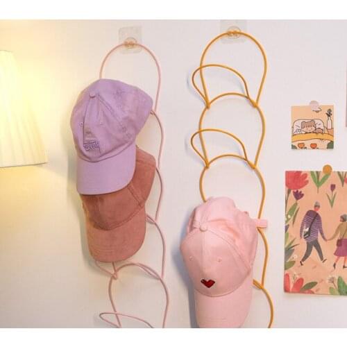 Room dormitory supplies creative and simple style no nail drilling multi-layer multi-color selection hat rack J06