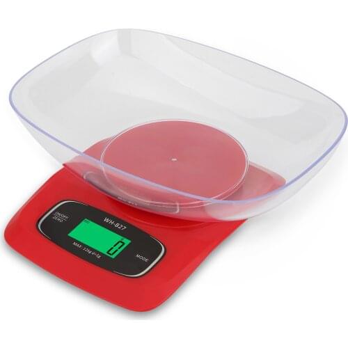 LED Display Screen Household Bake Electronic Kitchen Scale Accurancy Efficient High Range Big Bowl Multipurpose Scale With Tray