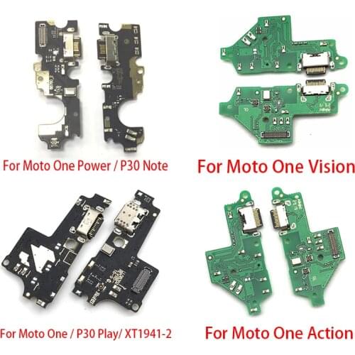 20Pcs USB Charging Dock Port Connector Flex Cable Board Parts For Motorola Moto G3 G5 G4 G6 G7 G8 Play One Vision Action Macro