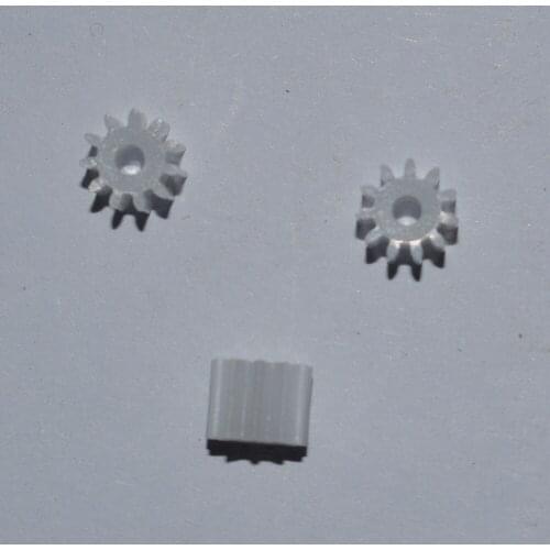 10/100pcs 11teeth/2mm hole/OD 6.5/plastic motor gear/rc car/DIY toys accessories/technology model parts/baby toys/112A