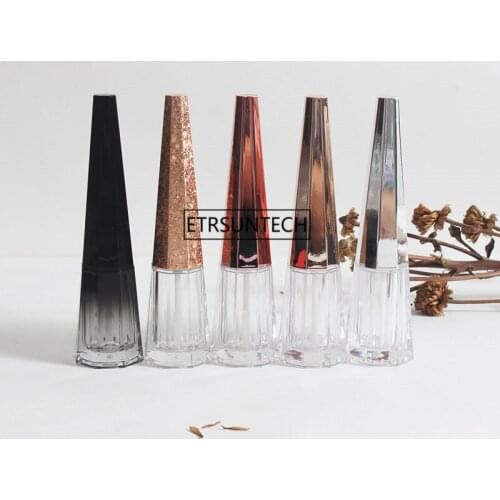 100pcs 7ml Geometric Cone Shape Empty Clear Lip Gloss Container DIY Lip Balm Liquid Tube Dispenser Bottle Makeup Tool F3926