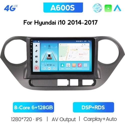 2.5D IPS Android 11 Car Radio Multimedia Player For Hyundai Grand I10 2013 2014 2015 2016 Audio Auto Video GPS Navigation Russia
