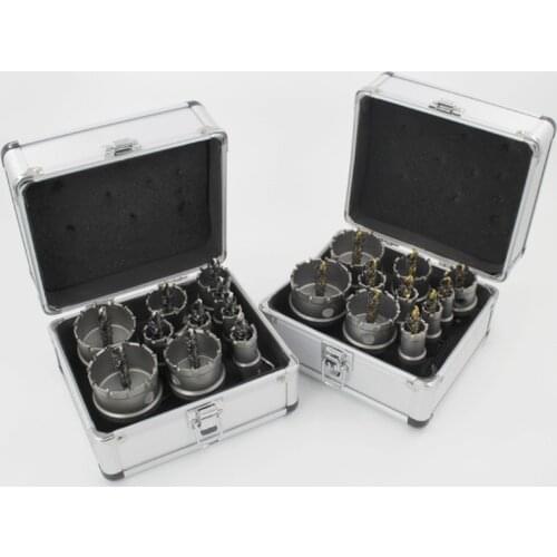 6pcs/10pcs Alloy Hole Drill Bits Carbide Hole Opener Cobalt Steel Cutter Tool Stainless Steel Plate Iron Metal Cutting Kit