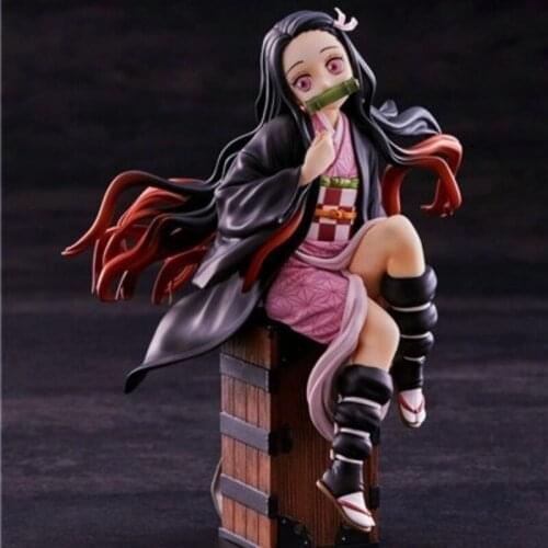 Anime Demon Slayer: Kimetsu no Yaiba Kamado Nezuko 1/8 Scale Painted PVC Action Figure Collection Model Toy Doll Brinquedos 17cm