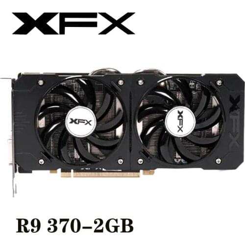 Used XFX R9 370 2GB Graphics Card For AMD Radeon R9370 2GB Video Screen Cards GPU Desktop PC Computer Gaming HDMI DVI