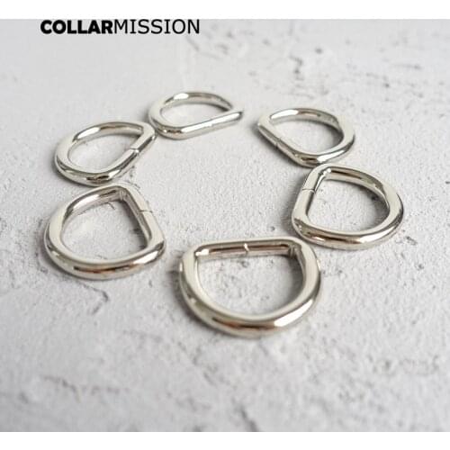 D-shaped buckle unwelded D ring semicircle button for 20mm Webbing needlework diy dog collar accessories metal crafts DK20Y