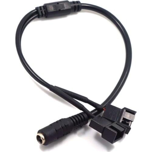 DC5521 to 4Pin line computer chassis fan line 12V power adapter one-to-two fan patch cord