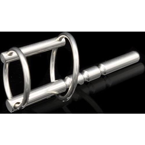 Double Ring Urethal Sounding Rod Stainless Steel Urethral Dilator Stimulator Penis Sound Plug Sex Toys For Men Masturbators