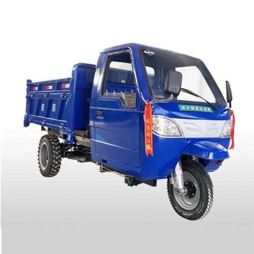 Double seat 28HP engineering carriage Agricultural vehicle tricycle powerful diesel tractor dump truck climbing mountain loading